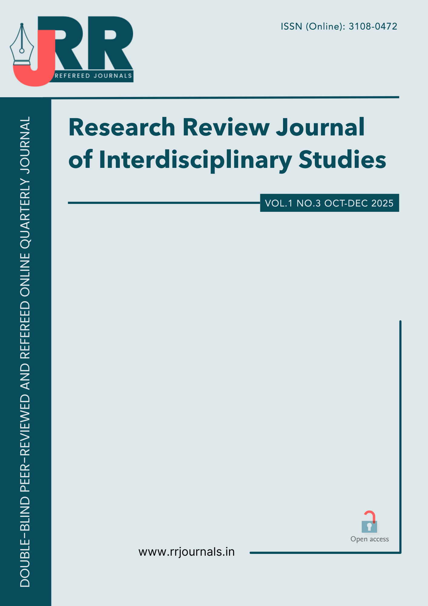 					View Vol. 1 No. 3 (2025): Research Review Journal of Interdisciplinary Studies
				